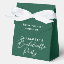 Personalized Emerald Green Bachelorette Party