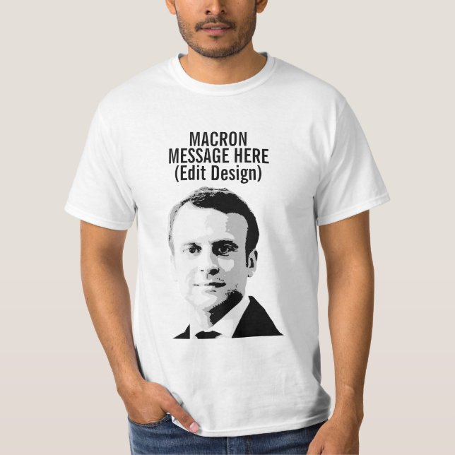 PERSONALIZED EMMANUEL MACRON T-Shirt (Front)