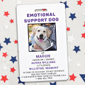 Emotional service best sale dog tags