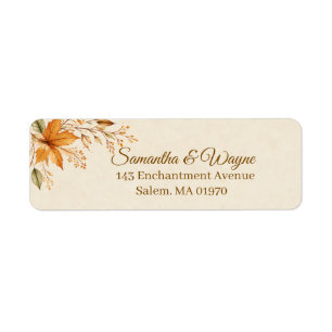 Personalized Enchanted Autumn Wedding