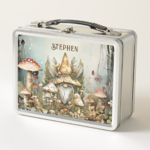 Personalized Enchanted Forest Fantasy Metal Lunch Box