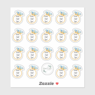 PERSONALIZED ENGAGEMENT STICKERS