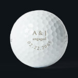 Personalized Engagement Titleist Pro V1 III Golf Balls<br><div class="desc">Golf Engagement gift.  Personalized favor.  Sports favor.  Golf Wedding.  Initials.  Date.  Golld text.</div>