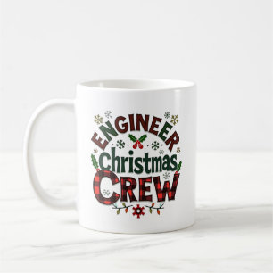 Personalized Engineer Christmas Crew Coffee Mug