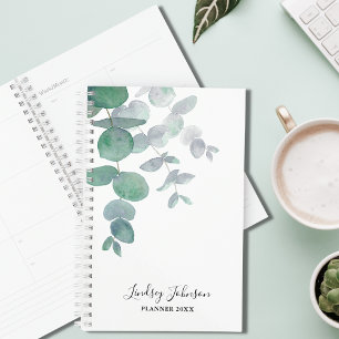 Personalized Eucalyptus Greenery Planner