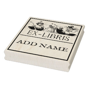 Personalized Ex-Libris Maple Wood Stamp