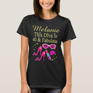 PERSONALIZED FABULOUS 40TH BIRTHDAY T SHIRT