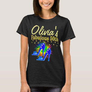 PERSONALIZED FABULOUS 50TH BIRTHDAY T SHIRT