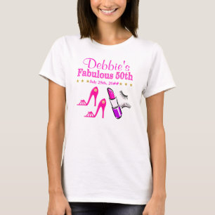 PERSONALIZED FABULOUS 50TH DIVA T SHIRT