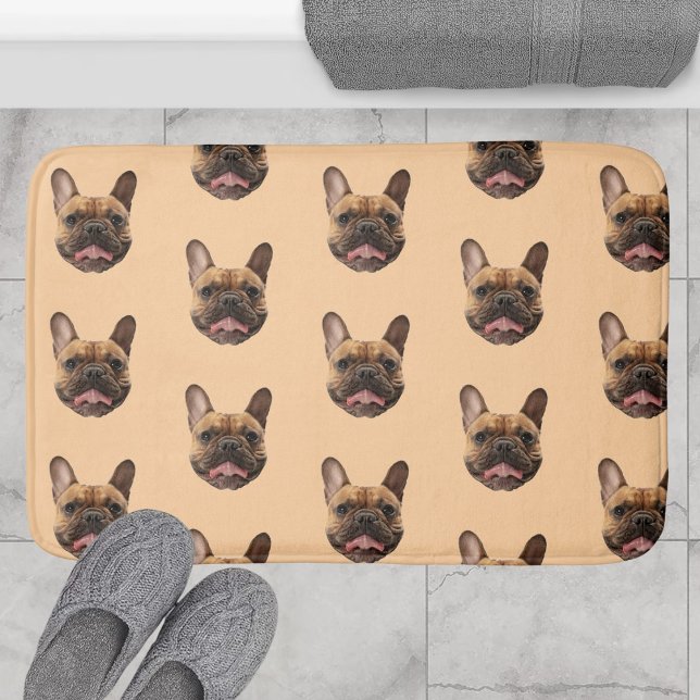 Personalized Face Dog Bathroom Decor Custom Cat Bath Mat (Creator Uploaded)