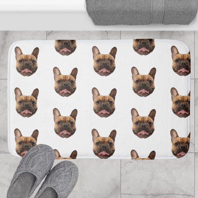 Personalized Face Dog Bathroom Decor Custom Cat Bath Mat (Creator Uploaded)