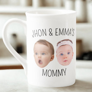 Personalized Face Photo Mug, Mother's Day Gift Bone China Mug
