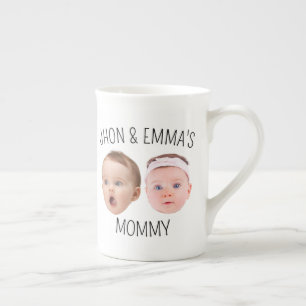 Personalized Face Photo Mug, Mother's Day Gift Bone China Mug