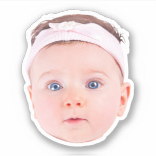 Personalized Face Photo Stickers, Custom Face