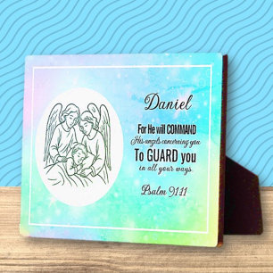 Personalized Faith Based Psalm Child Bedroom  Plaque