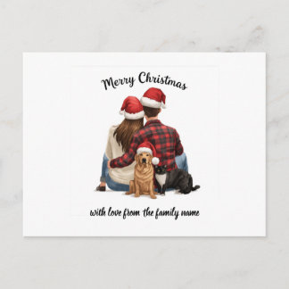 Personalized Family Christmas 2025 Holiday Postcard