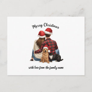 Personalized Family Christmas 2025 Postcard
