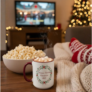 Personalized Family Christmas Mug   Custom Name Ho