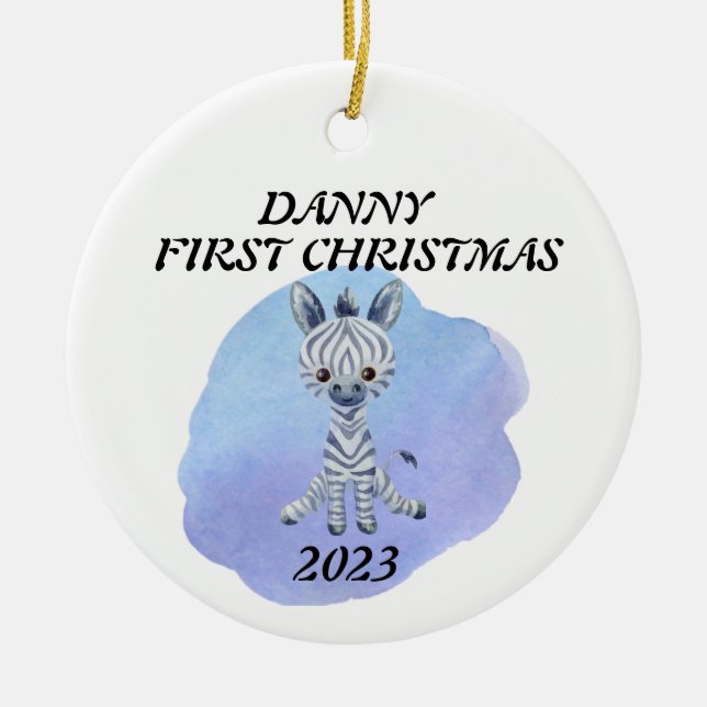 Personalized Family Christmas Ornament (Front)
