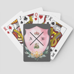 Personalized Family Crest Playing Cards