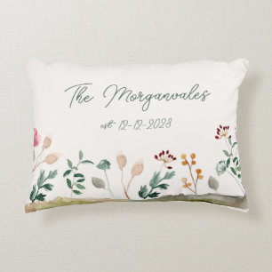 Personalized Family Established Pillow