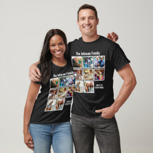 Personalized Family Is Everything Photo Collage T-Shirt