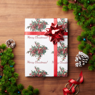 Personalized Family Merry Christmas Design Wrapping Paper