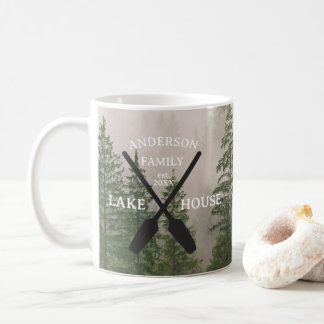 Personalized Family Name Lake House Coffee Mug