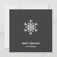 Personalized Family Name Merry Christmas Snowflake