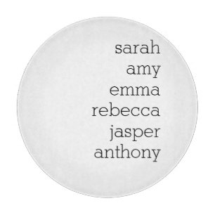 Personalized Family Name Throw Pillow , Customize Cutting Board