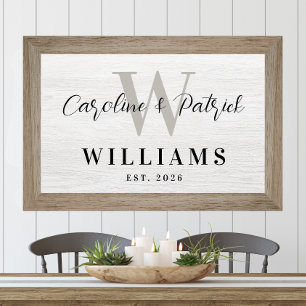 Personalized Family Name Wall Art Custom Print