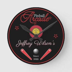 Personalized Family / Person Pinball Wall Clock