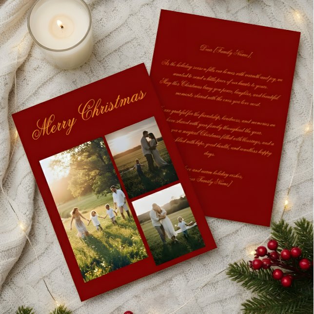 Personalized Family Photo Christmas Card (Creator Uploaded)