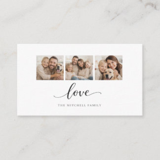 Personalized Family Photo Collage Wall Art – Love Enclosure Card