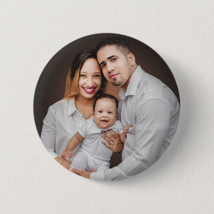 Personalized Family Photo Custom 6 Cm Round Badge