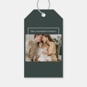Personalized Family Photo   Custom Family Name  Gift Tags