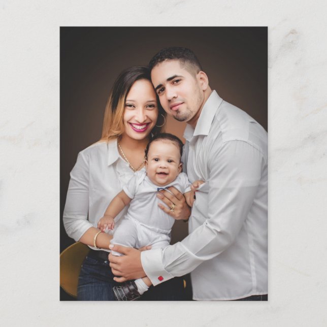 Personalized Family Photo Custom Postcard (Front)