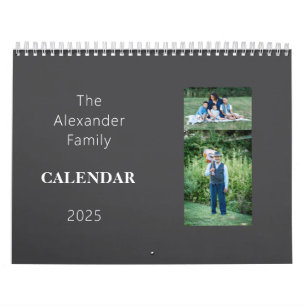 Personalized Family Two Images per page Calendar