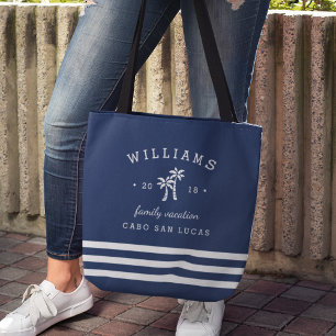 Personalized Family Vacation Tote Bag