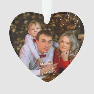 Personalized FamilyPhoto ChristmasAcrylic Ornament