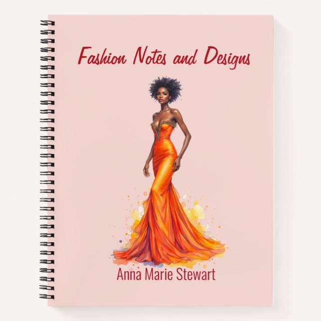 Personalized Fashion Sketch Book (Front)