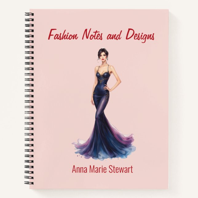 Personalized Fashion Sketch Book (Front)