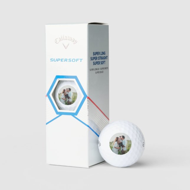 Personalized Father's Day Gift Family Photo Golf Balls (Packaging)