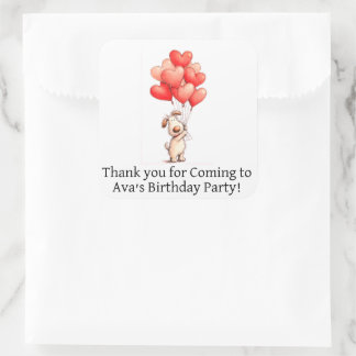 Personalized favor stickers kids party