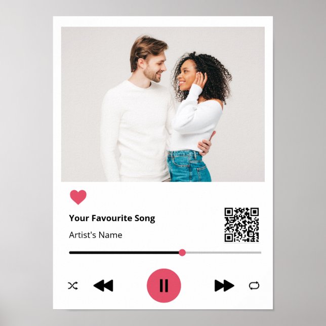 Personalized Favourite Song - Canvas Print (Front)