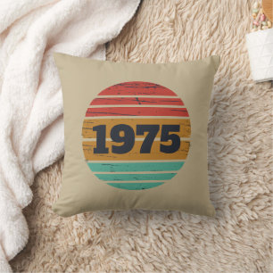 Personalized fifty vintage 50th birthday party cushion