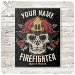 Personalized Firefighter Skull Fireman Fire Dept  Jigsaw Puzzle<br><div class="desc">Personalized Firefighter Skull Fireman Fire Department design - Skeleton with Red Helmet and Dual Axes. Customize with your Name,  Station/Dept Number and location.</div>