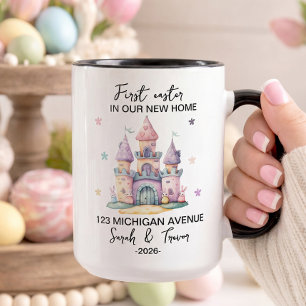 Personalized First Easter in Our New Home Couple Mug