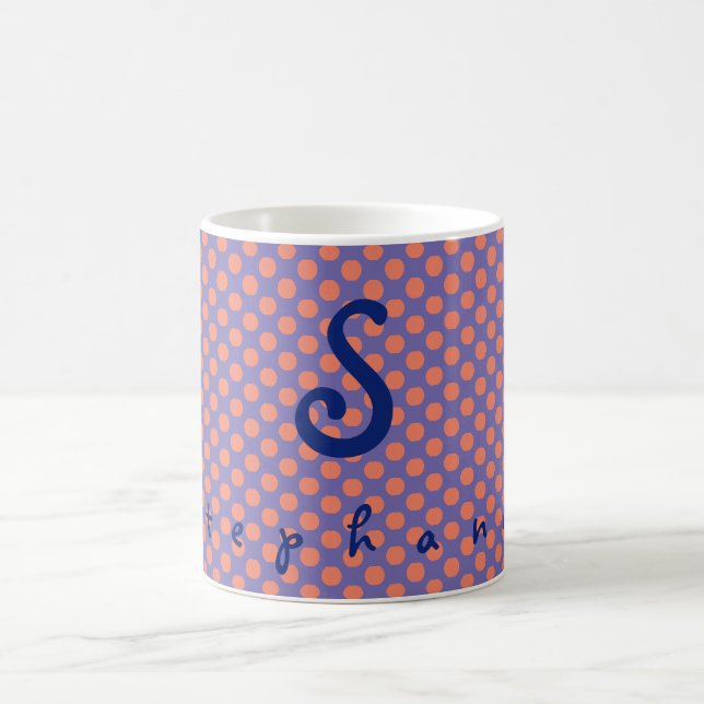 Personalized First Name Initial Coffee Mug (Center)
