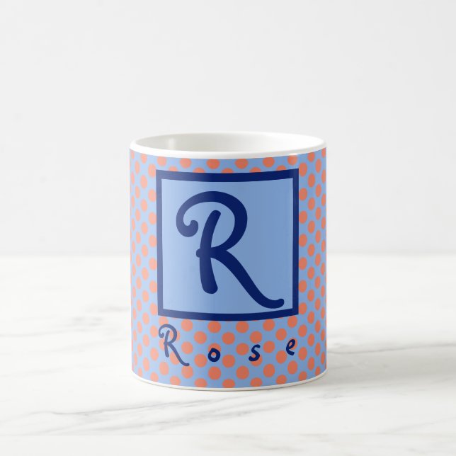 Personalized First Name Initial Coffee Mug (Center)